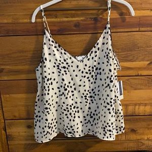Polka dotted tank top from B.P.